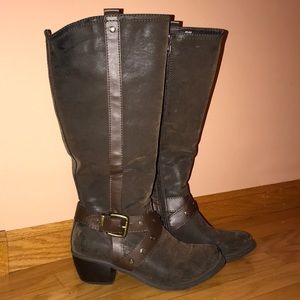 Kensie Boots | 2 inch heel | Brown